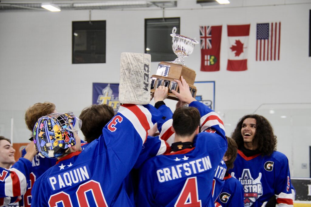 Team Blue takes exciting 3-2 win in U18 ‘AA’ All-Star Game