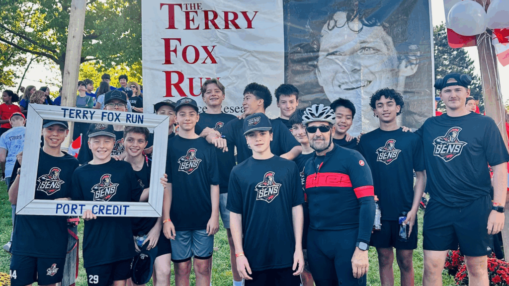 U14 Mississauga Senators Participate in Terry Fox Run, Raise $1550 for Terry Fox Foundation