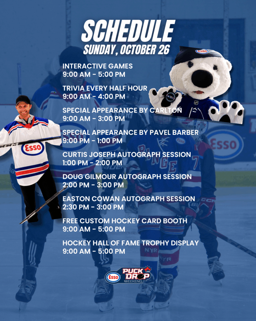 Sunday 4x5 - 2025 Esso Puck Drop Schedule - 3 - GTHL Canada