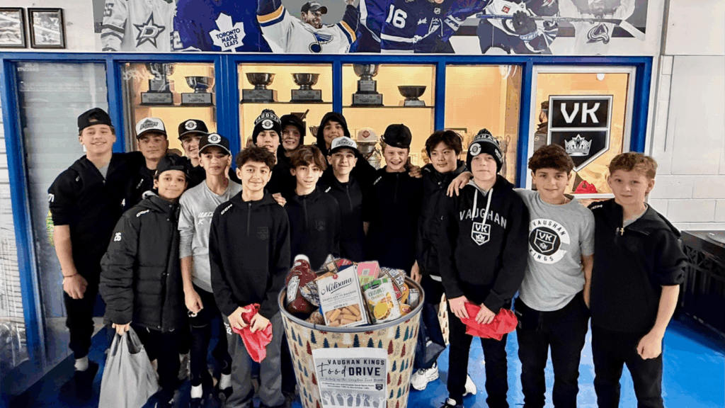 Vaughan Kings Score Big for Local Families with Annual Food Drive