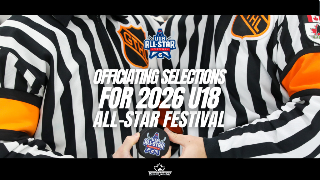 GTHL Announces Officiating Selections for 2026 U18 All-Star Festival Fuelled by Gatorade