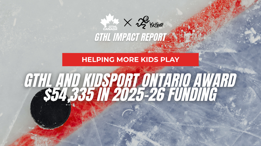 Helping More Kids Play: GTHL and KidSport Ontario Award $54,335 in 2025-26 Funding