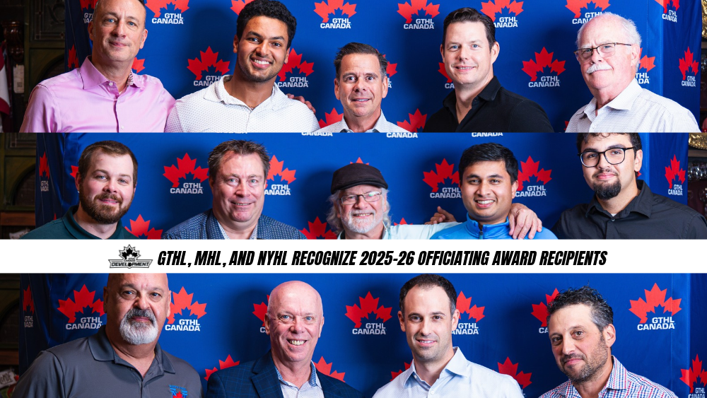 GTHL, MHL, and NYHL Recognize 2025-26 Officiating Award Recipients